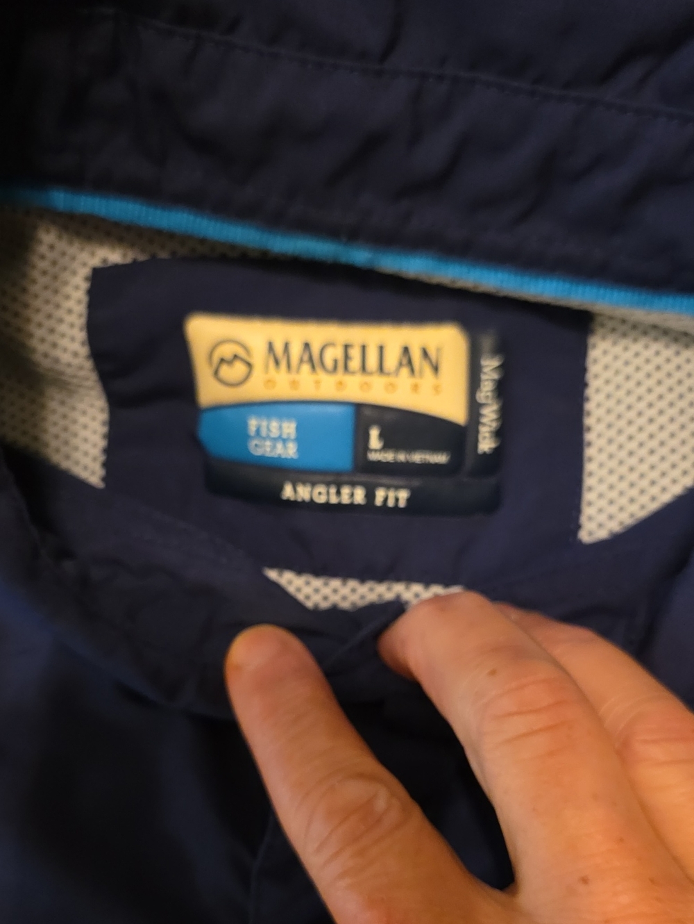 Lot Of 2 Shirts, Columbia PFG And Magellan Fish Gear, Both Men's Large, Navy - Picture 12 of 13